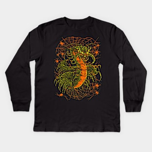 Centipede X Spiders Kids Long Sleeve T-Shirt